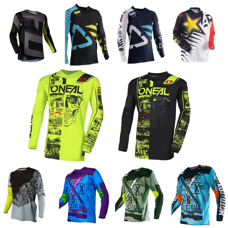 Motorcycle Gear Sleeve - Breathable Quick Dry Motocross Jersey Men