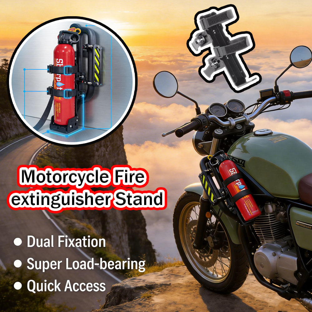 Motorcycle Gear Holder - Universal Fire Extinguishing Products Holder for