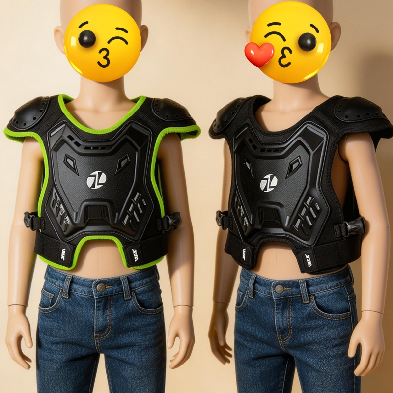 Motorcycle Gear Vest - Children Motorcycle Armor Vest Chest and