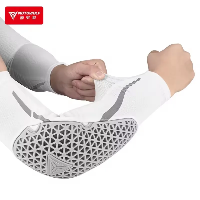 Motorcycle Gear Sleeve - Motorcycle Elbow Pads Summer Breathable Elastic