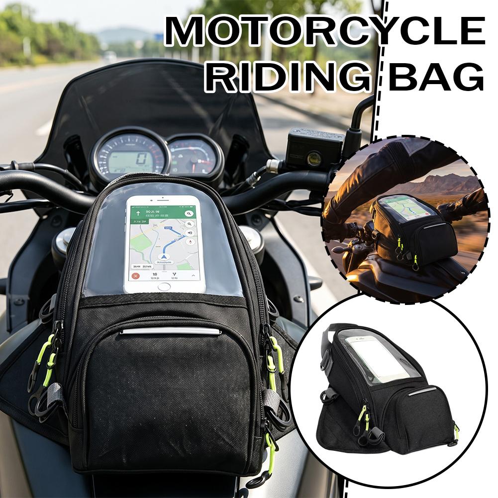 Motorcycle Gear Bag - Motorcycle Tank Bag Waterproof Mobile Phone