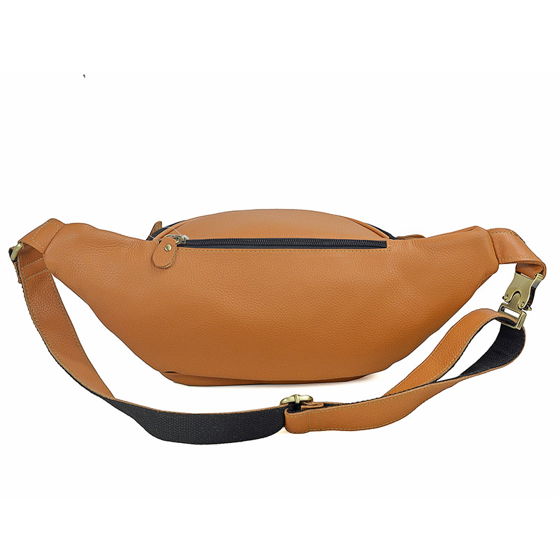 Men Genuine Leather Waist Pack - Motorcycle Gear Bag ulasan dan harga