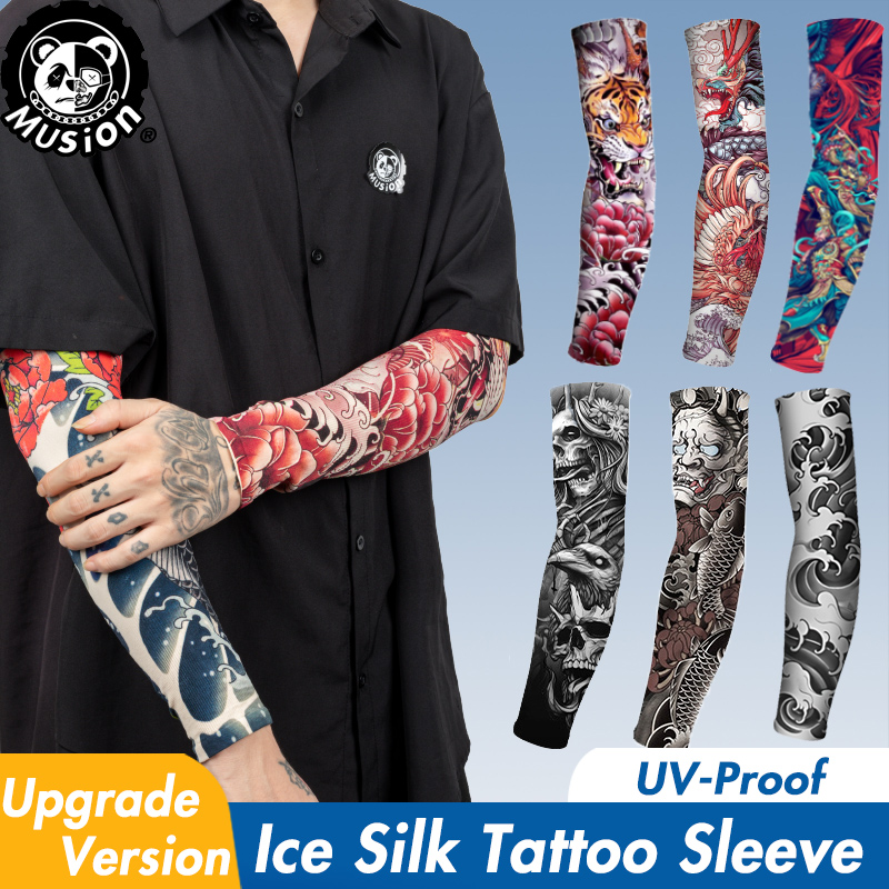 Musion New Seamless Tattoo Sle - Motorcycle Gear Sleeve ulasan dan harga