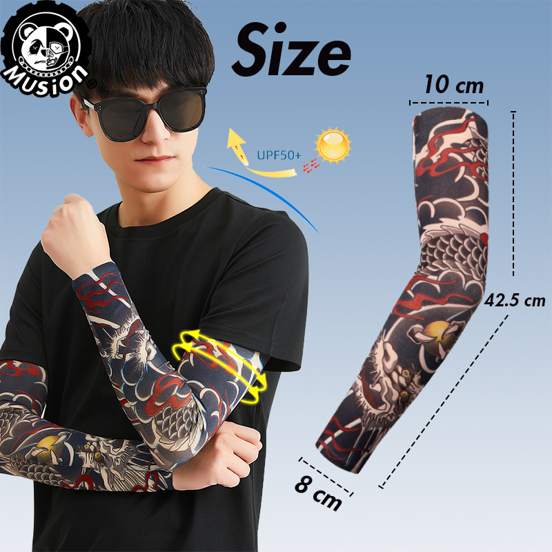 Musion New Seamless Tattoo Sle - Motorcycle Gear Sleeve ulasan dan harga