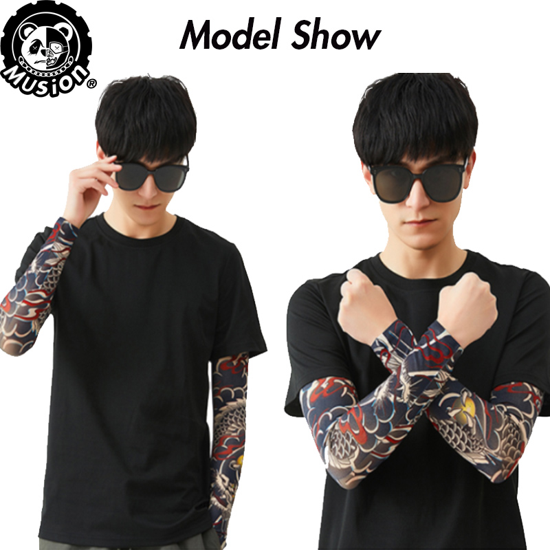 Musion New Seamless Tattoo Sle - Motorcycle Gear Sleeve ulasan dan harga