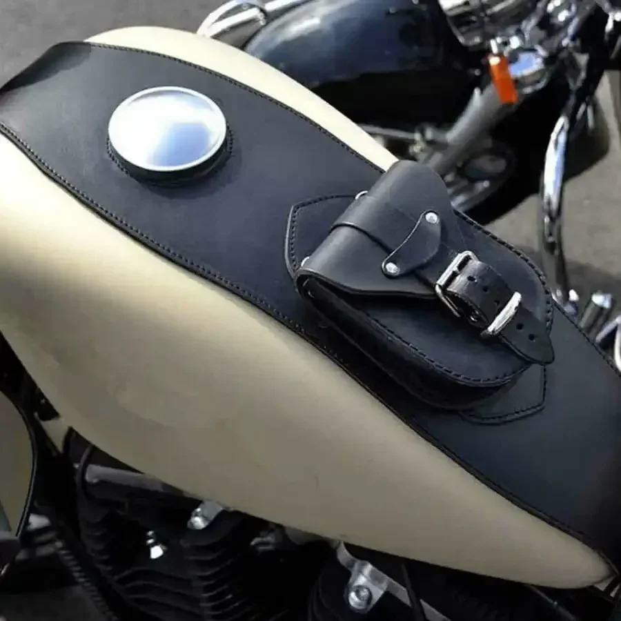 Motorcycle Black PU Leather Fu - Motorcycle Gear Bag ulasan dan harga