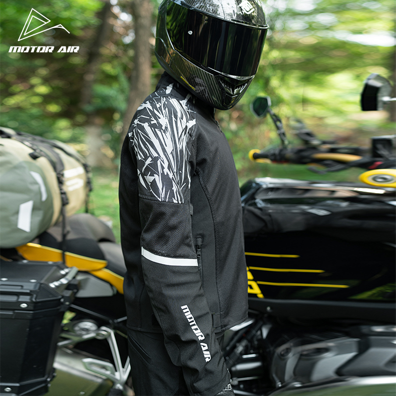 Black Motorcycle Jacket Men's  - Motorcycle Gear Mesh ulasan dan harga