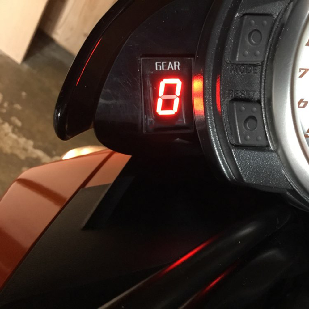 1-6 LED Gear Indicator Speed D - Motorcycle Gear Display ulasan dan harga