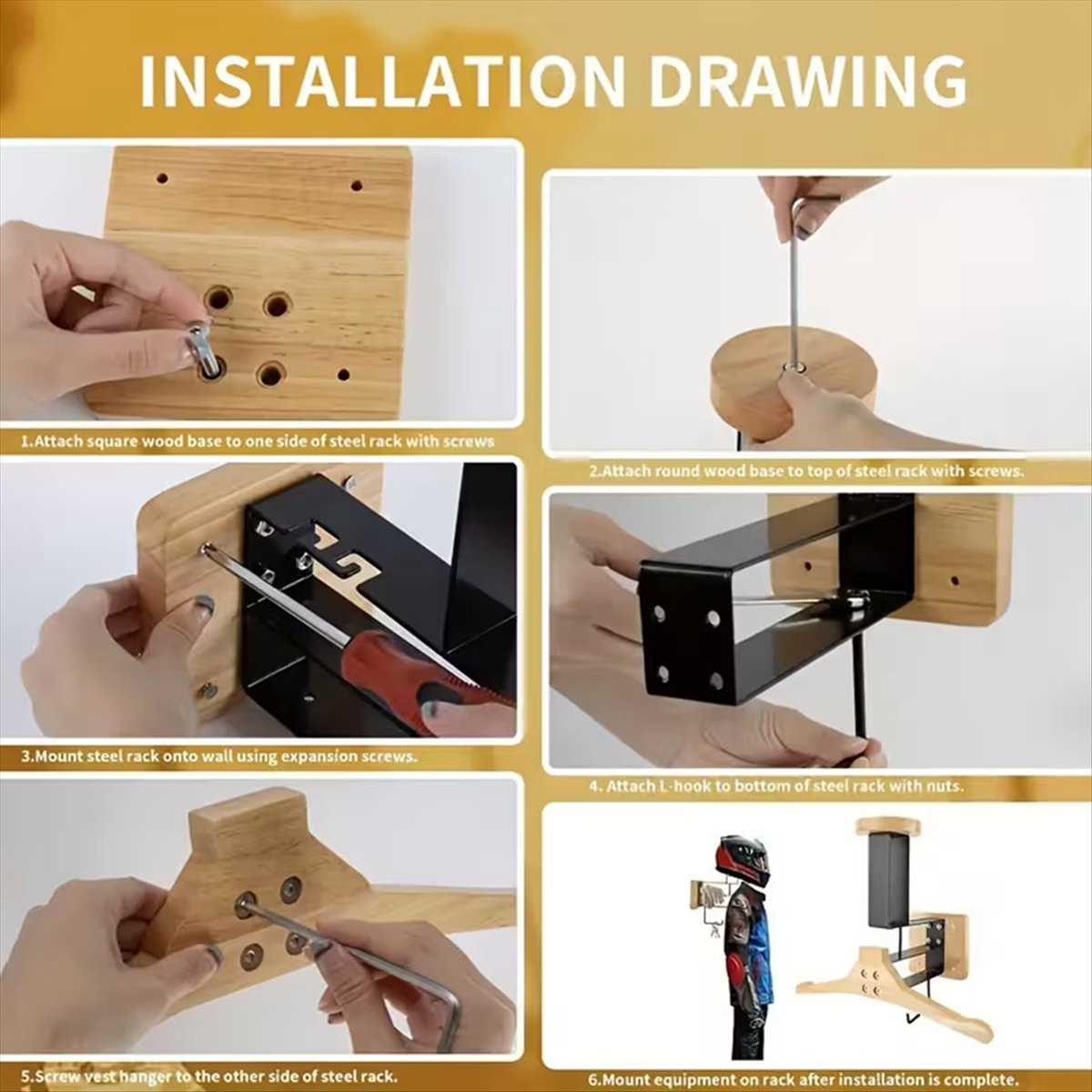New arrival  Motorcycle Wooden - Motorcycle Gear Holder ulasan dan harga