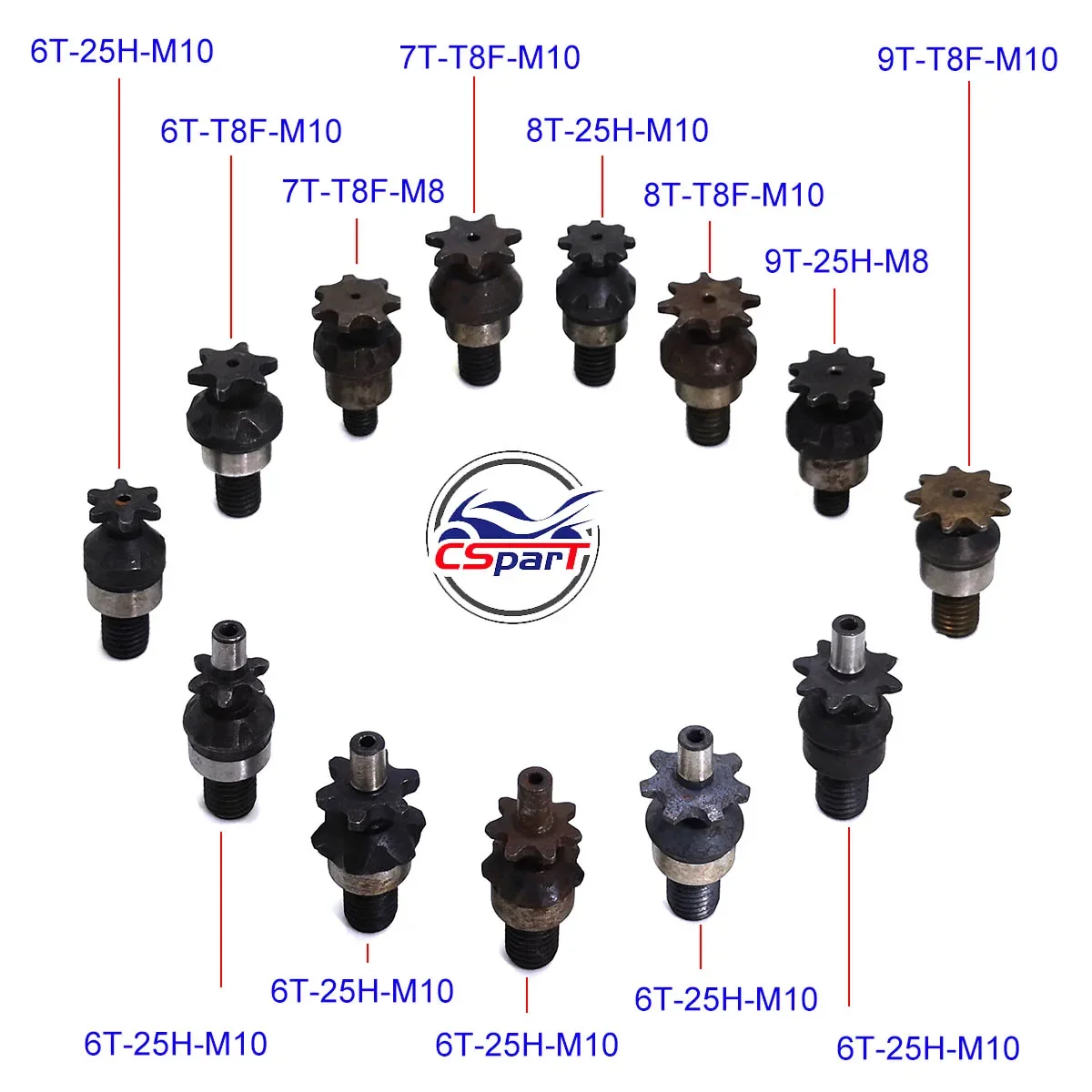 6T 7T 8T 9T 25H T8F M8 M10 Cha - Motorcycle Gear Rack ulasan dan harga