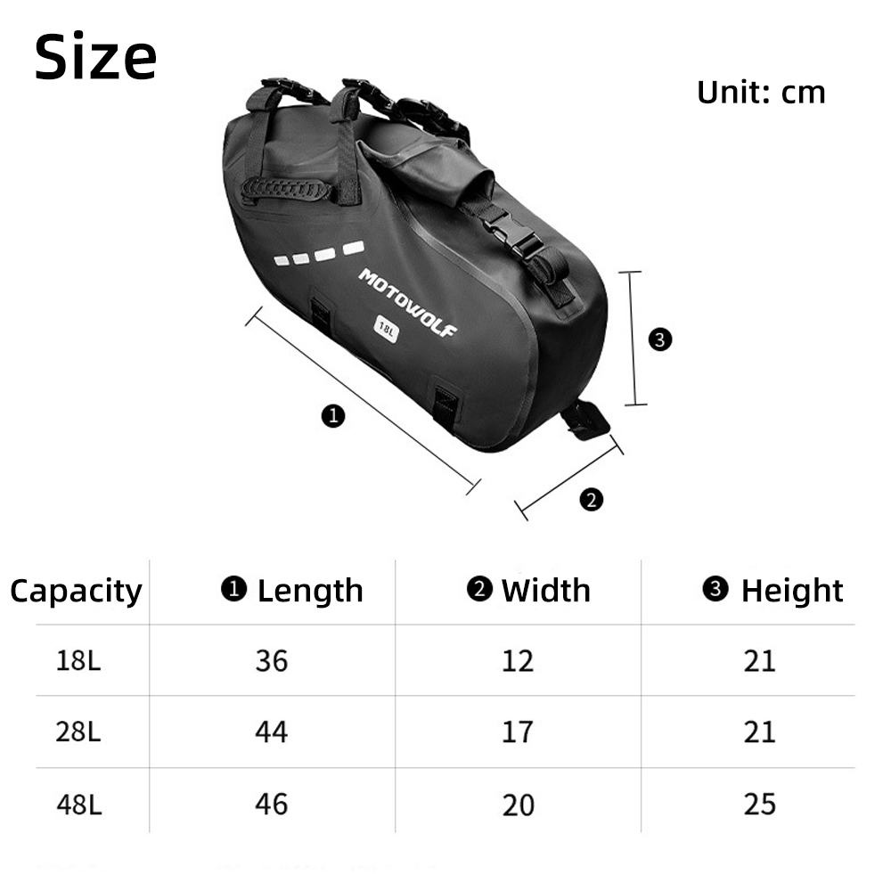 Waterproof Motorcycle Saddle B - Motorcycle Gear Bag ulasan dan harga
