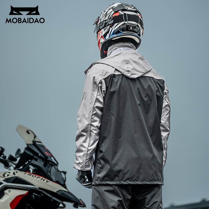 Reflective Waterproof Raincoat - Motorcycle Gear Mesh ulasan dan harga