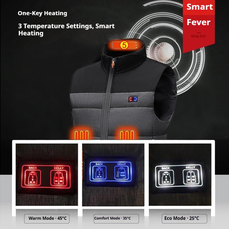 Heated Vest Unisex Charging He - Motorcycle Gear Vest ulasan dan harga