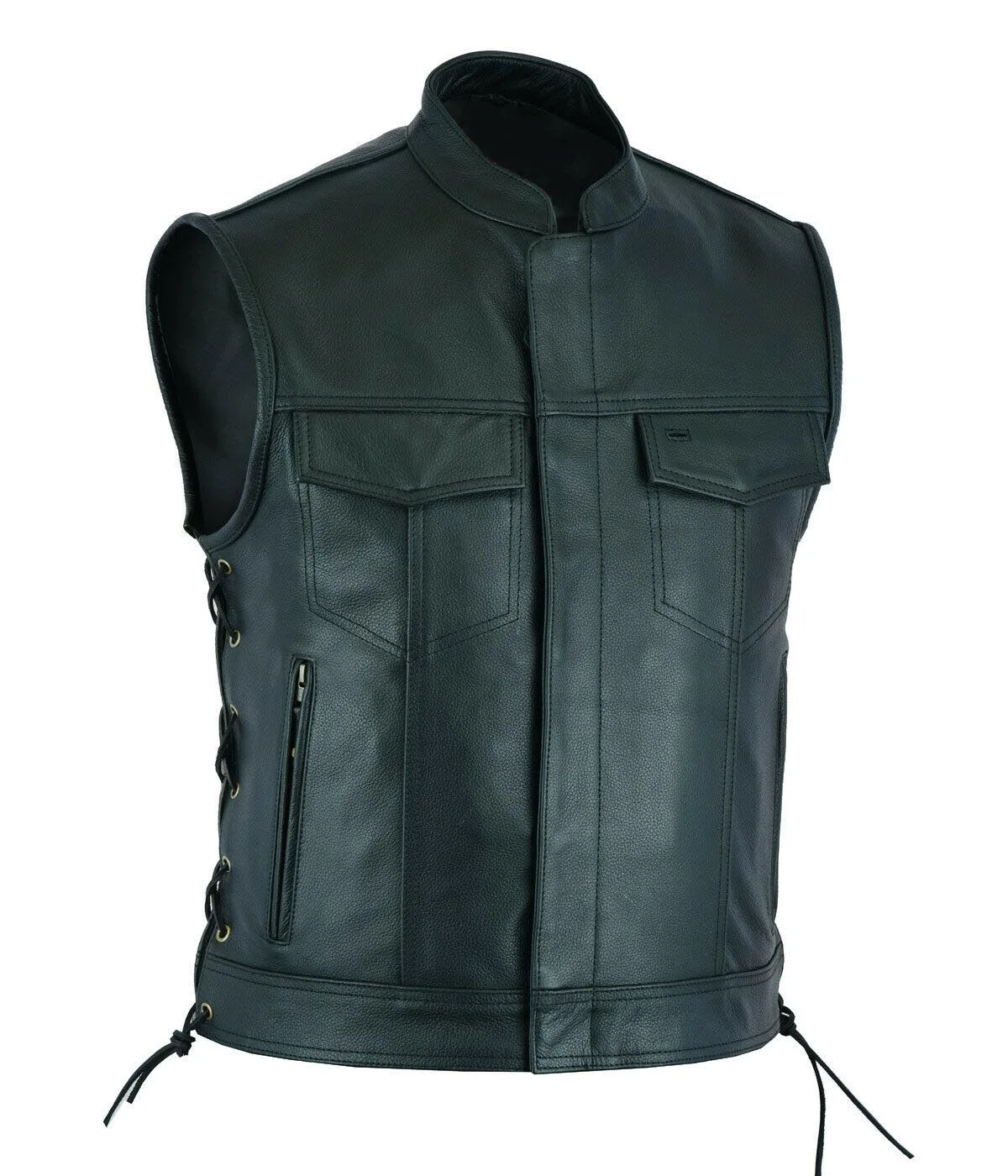 Vest Leather Punk Fashion Casu - Motorcycle Gear Vest ulasan dan harga