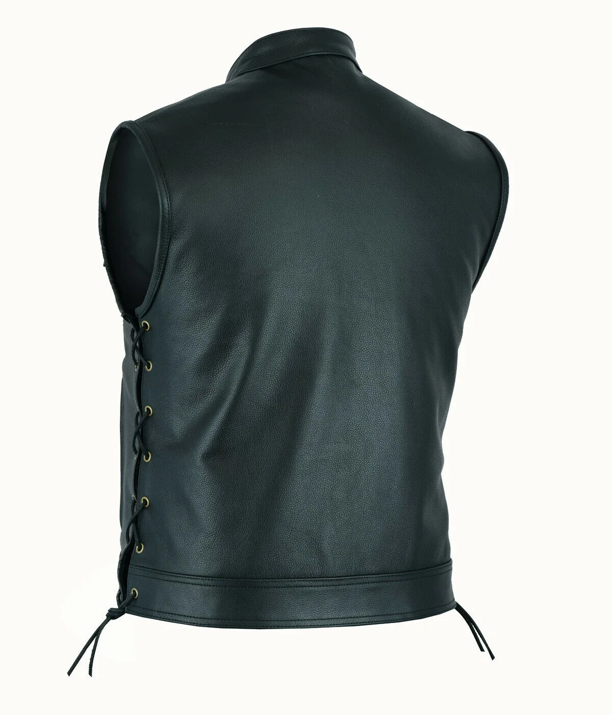 Vest Leather Punk Fashion Casu - Motorcycle Gear Vest ulasan dan harga