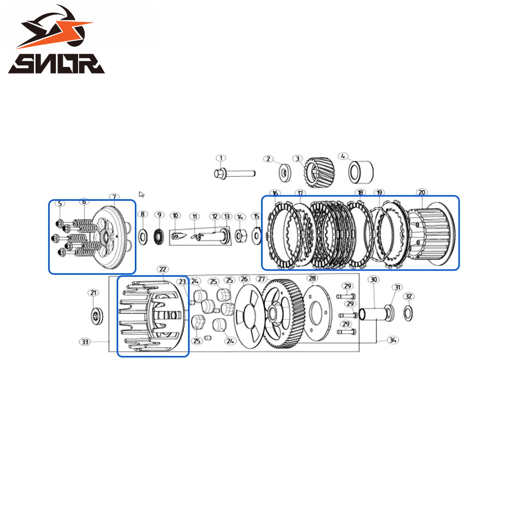 SNOR Motorcycle Clutch Hub Ass - Motorcycle Gear Sleeve ulasan dan harga