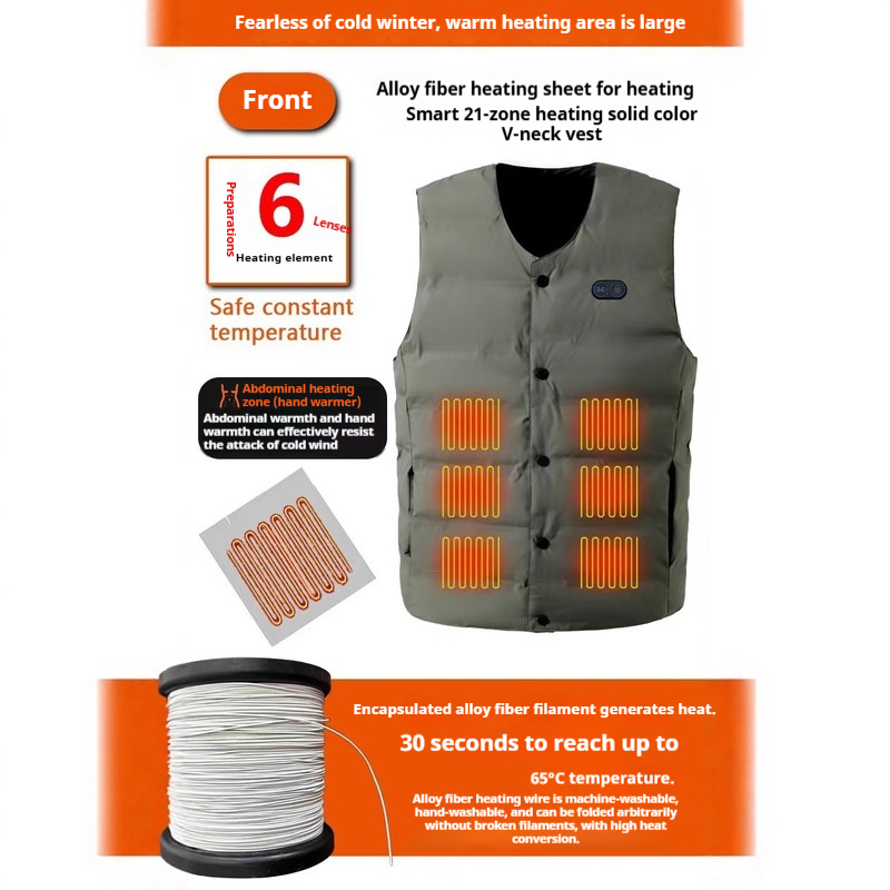 Winter New Style 21 Zone V-Nec - Motorcycle Gear Vest ulasan dan harga